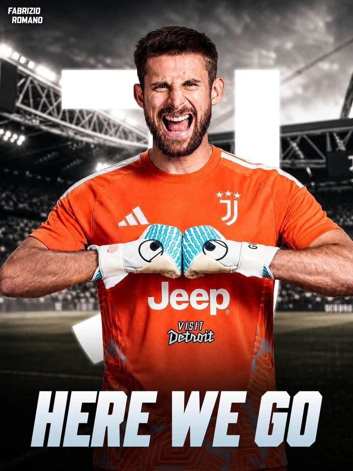 Fabrizio Romano đã xác nhận thương vụ Vicario gia nhập Juventus với khẩu hiệu quen thuộc "Here we go"
