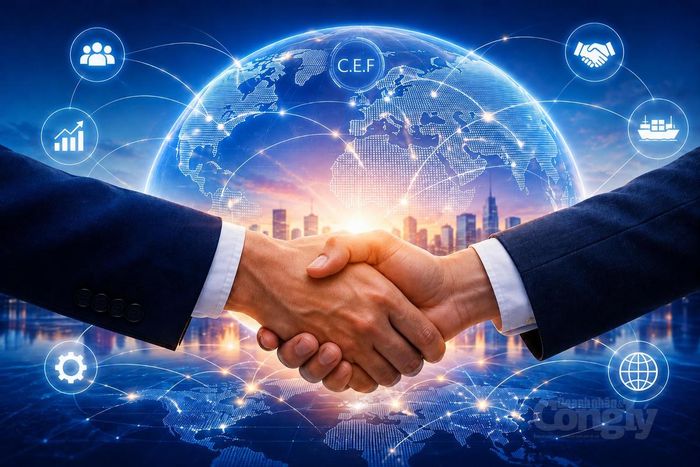 CEF II 2026 thúc đẩy kết nối doanh nghiệp, đầu tư và hợp tác trong chuỗi giá trị toàn cầu. Ảnh minh họa được tạo ra với sự hỗ trợ của AI.