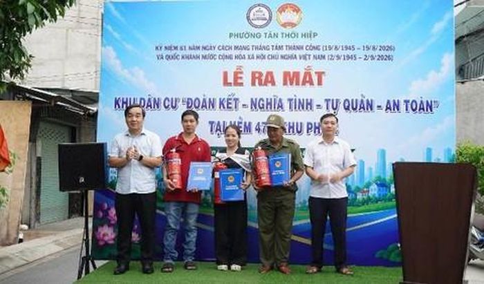 Ra mắt mô hình “Khu dân cư đoàn kết, nghĩa tình, tự quản, an toàn” tại tuyến Hẻm 471, phường Tân Thới Hiệp