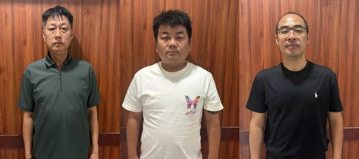 5 người Trung Quốc bị Công an TP Đà Nẵng phối hợp các đơn vị nghiệp vụ bắt giữ. Ảnh: Công an TP Đà Nẵng.