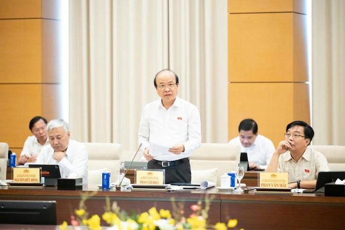 Chủ nhiệm Ủy ban Pháp luật và Tư pháp Phan Chí Hiếu. Ảnh: Media Quốc hội