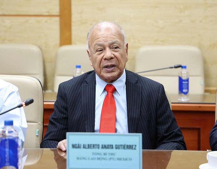 Đồng chí Alberto Anaya Gutiérrez, Tổng Bí thư Đảng Lao động Mexico. Ảnh: Trần Minh