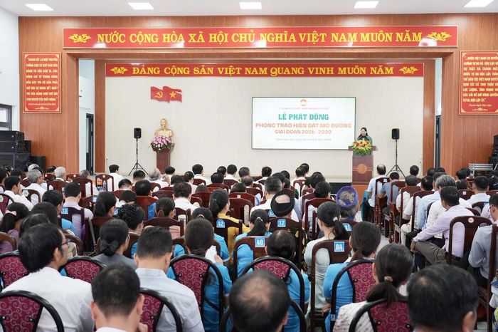 Các đại biểu tham dự lễ phát động. Ảnh: V.B.