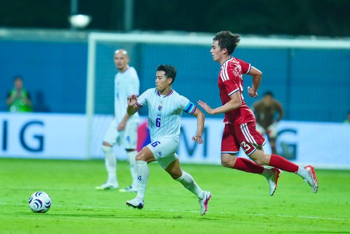  Thái Lan (áo trắng) đứng trước cơ hội giành vé vào chung kết ASEAN Cup 2026. Ảnh: FAT. 