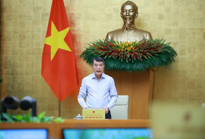 Thủ tướng Lê Minh Hưng chủ trì Phiên họp Chính phủ chuyên đề về xây dựng pháp luật tháng 8 năm 2026. Ảnh: Dương Giang – TTXVN