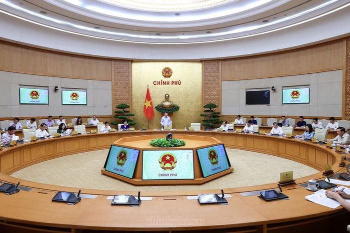 Thủ tướng chủ trì phiên họp Chính phủ về 12 dự án luật, nghị quyết quan trọng dự kiến trình Quốc hội - Ảnh: chinhphu.vn/Nhật Bắc