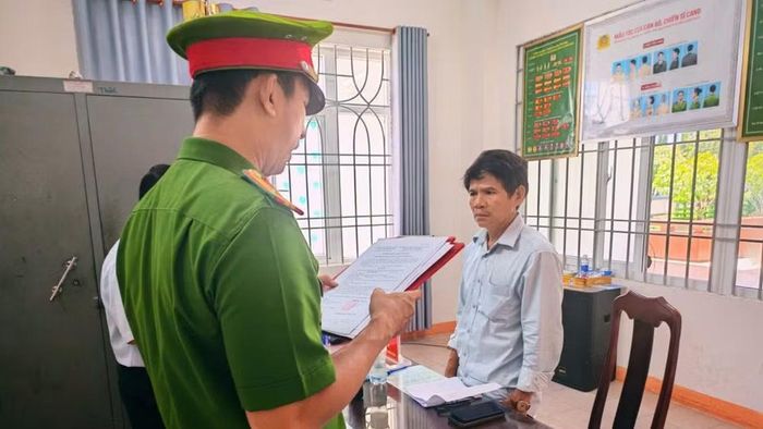 Văn phòng Cơ quan Cảnh sát điều tra Công an thành phố Đà Nẵng khởi tố vụ án, khởi tố bị can đối với Nguyễn Bảo Đông. (Ảnh: Công an cung cấp)