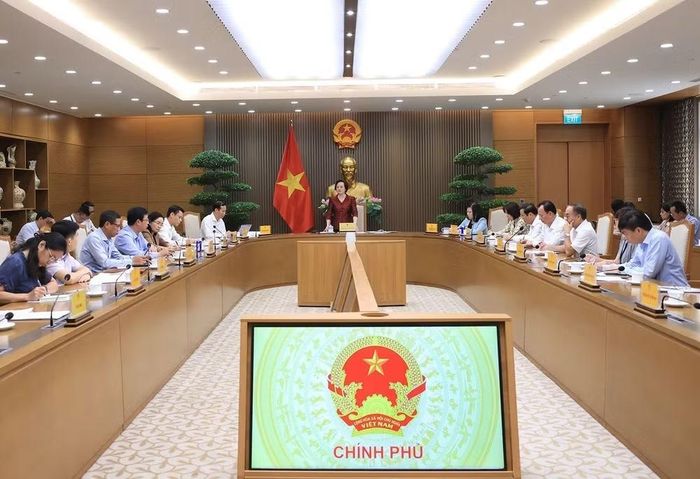 Phó Thủ tướng Phạm Thị Thanh Trà chủ trì Hội nghị Ủy ban Quốc gia về Người cao tuổi Việt Nam. (Ảnh: Tuấn Anh/TTXVN)