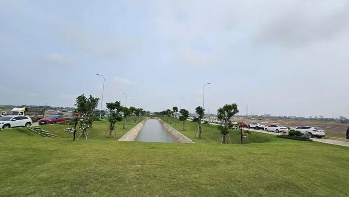 Hệ thống cây xanh và thoát nước trong Khu công nghiệp.