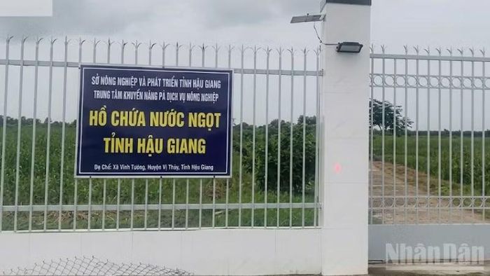 Công trình được bàn giao cho Trung tâm Khuyến nông và dịch vụ nông nghiệp thành phố Cần Thơ quản lý. (Ảnh: VĂN ÚT)