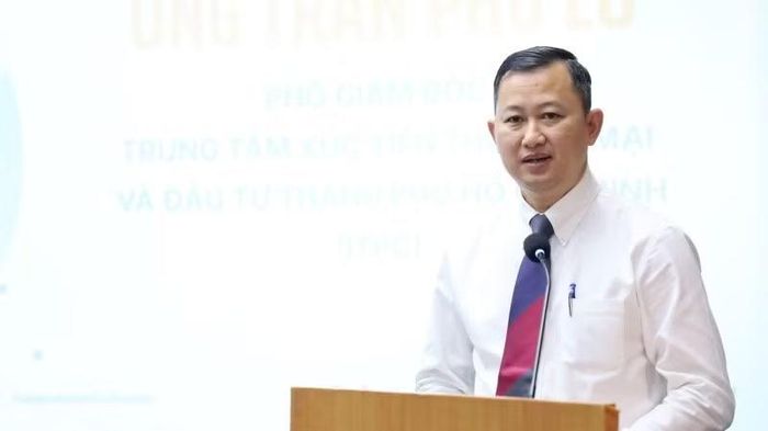 Ông Trần Phú Lữ, Phó Giám đốc Trung tâm Xúc tiến thương mại và Đầu tư Thành phố Hồ Chí Minh phát biểu tại sự kiện (Ảnh: ITPC)