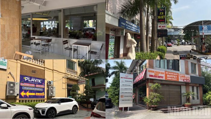 Nhiều diện tích được tận dụng để cho thuê, phục vụ các loại hình kinh doanh, giải trí như quán cà phê, nhà hàng, sân pickleball.