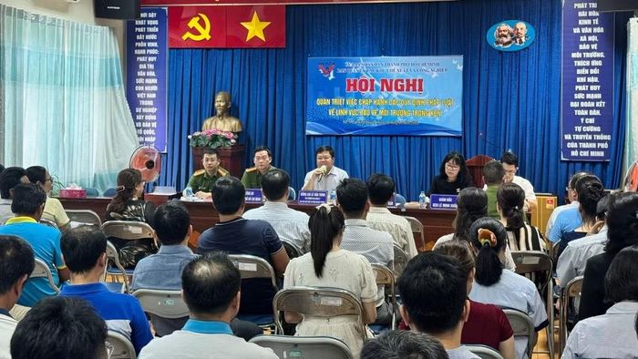 Hepza tổ chức Hội nghị quán triệt quy định pháp luật Bảo vệ môi trường cho các Doanh nghiệp trong Khu công nghiệp Lê Minh Xuân. (Ảnh: VÕ LÊ)