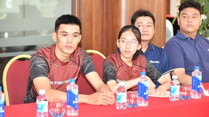 Đại diện Đoàn vận động viên tỉnh Sơn La tham dự buổi lễ công bố Giải đấu. (Ảnh: THÁI DƯƠNG)