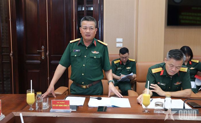  Thủ trưởng Tổng công ty Xây dựng Lũng Lô báo cáo kết quả sản xuất kinh doanh và chiến lược phát triển giai đoạn 2026-2030.