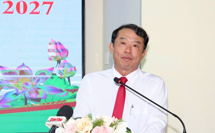 Ông Nguyễn Văn Khởi, Phó Chủ tịch UBND TP Cần Thơ phát biểu tại hội nghị