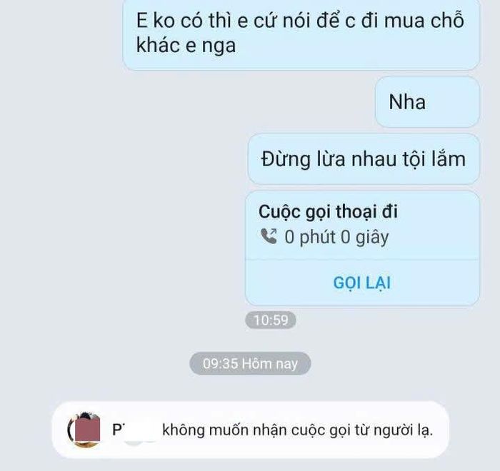  Sau khi chị Tống Thị Hằng chuyển khoản, tài khoản bất ngờ chặn tin nhắn, cuộc gọi 