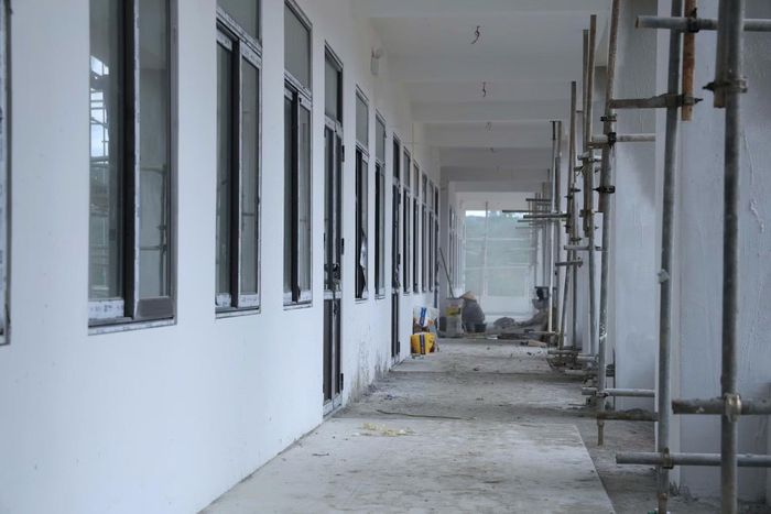 Những ngôi trường liên cấp vùng biên đang dần hình thành diện mạo hoàn chỉnh trước thềm năm học mới.