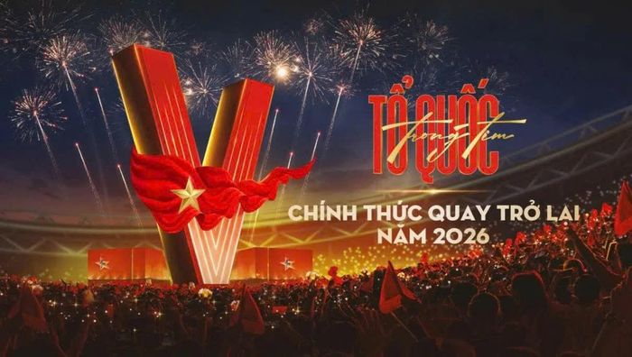 Chương trình nghệ thuật "Tổ quốc trong tim” năm 2026 sẽ diễn ra lúc 20h ngày 23/8, tại Vạn Phúc City, TP. Hồ Chí Minh. (Ảnh: BTC)
