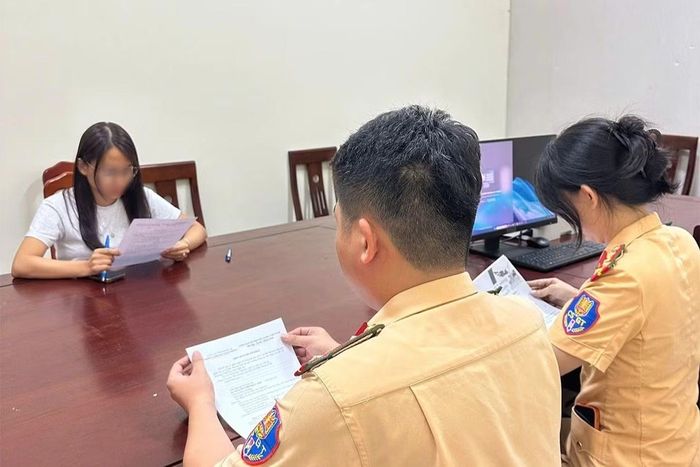 Chị N.A làm việc với cơ quan Công an.
