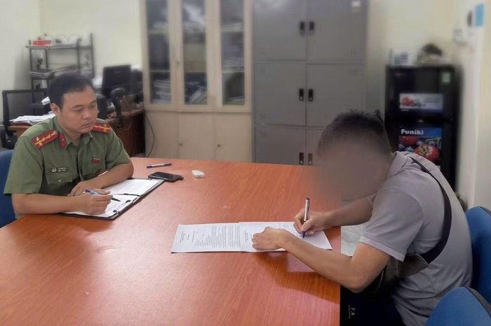 Cơ quan công an làm việc với P.V.H