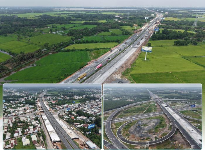 Một góc cao tốc TP.HCM - Long Thành đang được nâng cấp mở rộng. Ảnh: Phước Tuấn