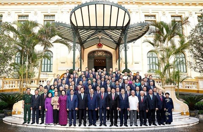 Tổng Bí thư, Chủ tịch nước Tô Lâm và các đại biểu. Ảnh: TTXVN