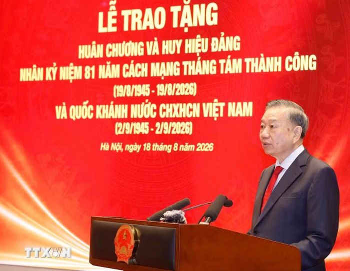 Tổng Bí thư, Chủ tịch nước Tô Lâm phát biểu. (Ảnh: Thống Nhất/TTXVN)