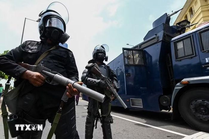 Cảnh sát Sri Lanka. (Ảnh: AFP/TTXVN)