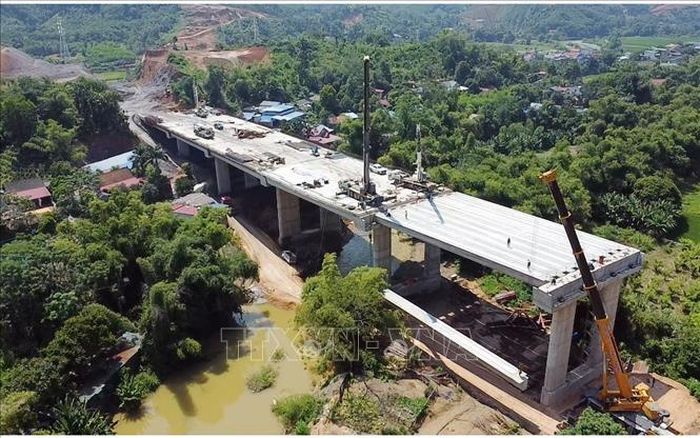 Dự án cao tốc tuyến Chợ Mới - Bắc Kạn qua địa phận xã Thanh Thịnh, tỉnh Thái Nguyên.