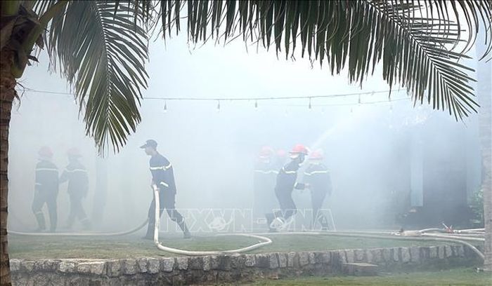 Hiện trường vụ cháy.