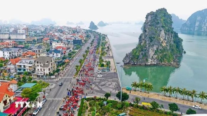 Một góc Trung tâm tỉnh Quảng Ninh. Ảnh: TTXVN
