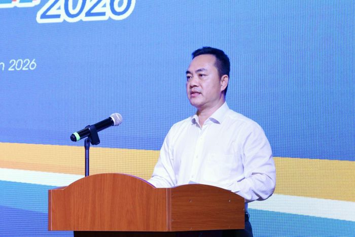 Ông Phạm Huỳnh Quang Hiếu, Phó Giám đốc Sở KH&CN TP Hồ Chí Minh phát biểu tại hội nghị.