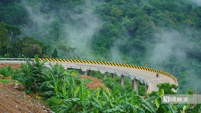 Những cầu cạn trên tuyến Quốc lộ 28B đã hoàn thiện.