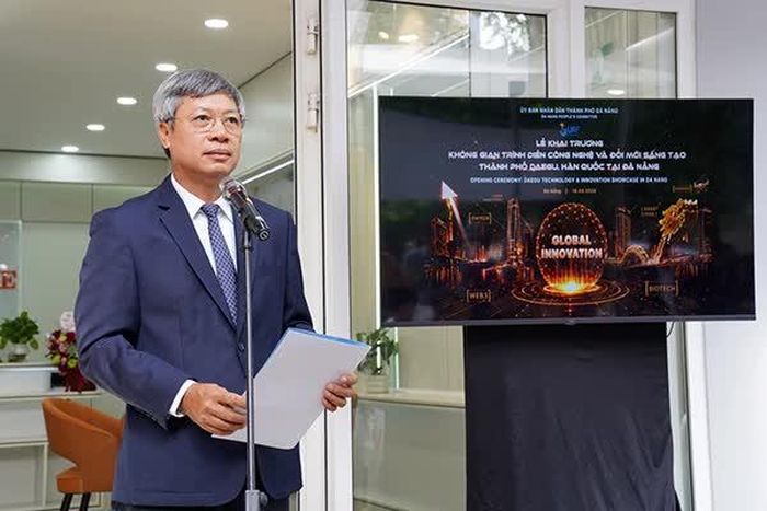 Phó Chủ tịch UBND TP Đà Nẵng Hồ Quang Bửu phát biểu tại buổi lễ.