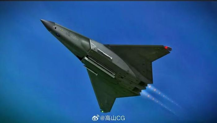 Tiêm kích J-50 của Hải quân, máy bay có thể cất hạ cánh trên tàu sân bay. Ảnh: Zhihu.