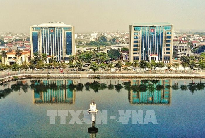 Trung tâm phường Việt Yên. Ảnh: Danh Lam - TTXVN