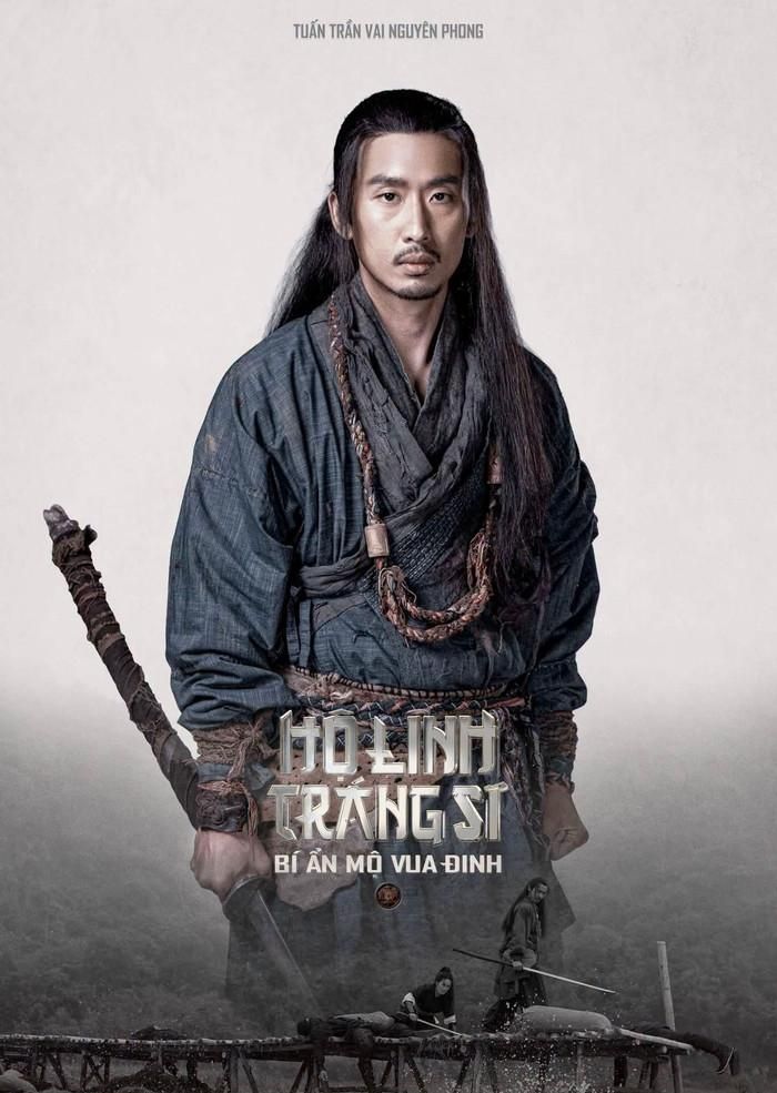 Tạo hình của Tuấn Trần trong Hộ linh tráng sĩ: Bí ẩn mộ vua Đinh. 