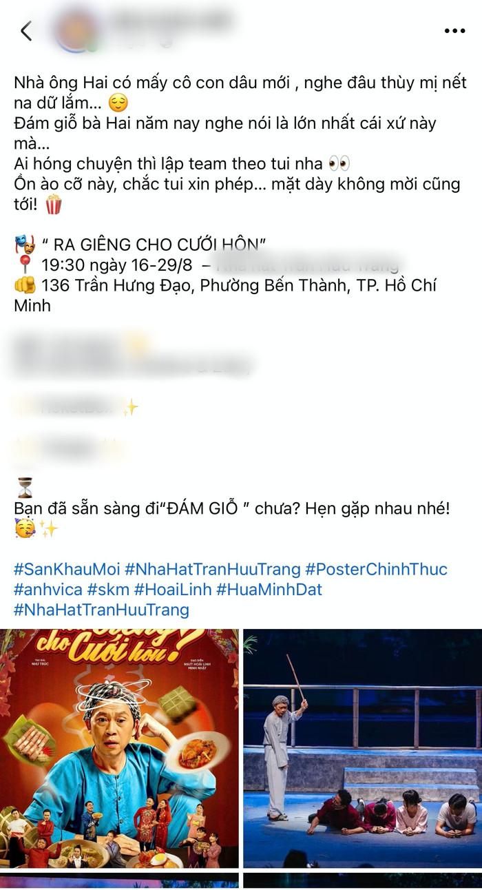 NSƯT Hoài Linh xuất hiện trong vở kịch Ra Giêng Cho Cưới Hôn?. Ảnh: Chụp màn hình