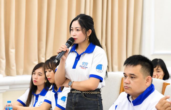 Cô Quàng Thị Xuân, Phó Hiệu trưởng Trường Tiểu học và THCS Mường Lạn, Sơn La.