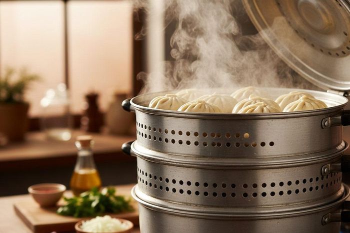 Bánh được hấp trong lò xửng. Ảnh: theveganplanetkitchen