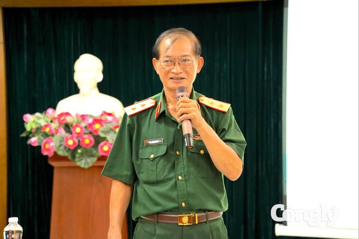 Trung tướng Lê Thái Bê phát biểu.