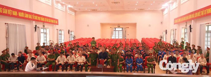 Các bị cáo tại điểm cầu Trại tạm giam Chí Hoà (T30).