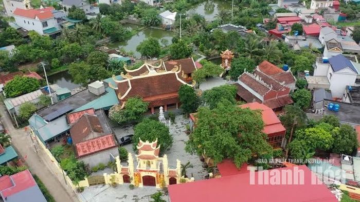 Chùa Đô Mỹ tọa lạc giữa không gian làng quê thanh bình.