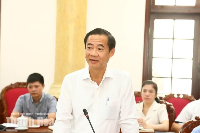 Phó Bí thư Đảng ủy MTTQ, các đoàn thể Trung ương Nguyễn Thái Học phát biểu kết luận buổi làm việc.