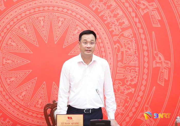 Bí thư Thành ủy Lê Ngọc Quang phát biểu kết luận hội nghị. Ảnh: NGỌC PHÚ