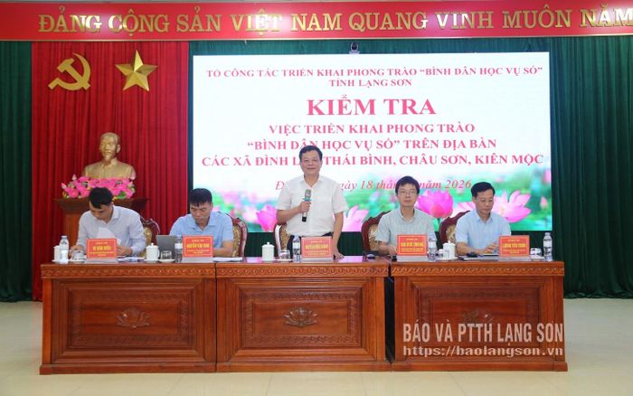 Đồng chí Nguyễn Quốc Khánh, Ủy viên Ban Thường vụ Tỉnh ủy, Trưởng Ban Tuyên giáo và Dân vận Tỉnh ủy, Trưởng đoàn kiểm tra phát biểu kết luận