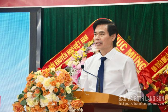 Đồng chí Hoàng Quốc Khánh, Ủy viên Trung ương Đảng, Bí thư Tỉnh ủy phát biểu chỉ đạo tại đại hội
