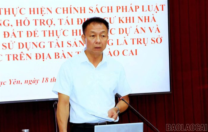Phó Chủ tịch Thường trực HĐND tỉnh - Vũ Quỳnh Khánh phát biểu tại buổi làm việc.