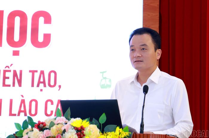 Phó Chủ tịch UBND tỉnh Giàng Quốc Hưng tổng hợp nội dung tham luận và giải đáp các kiến nghị, đề xuất tại hội thảo.